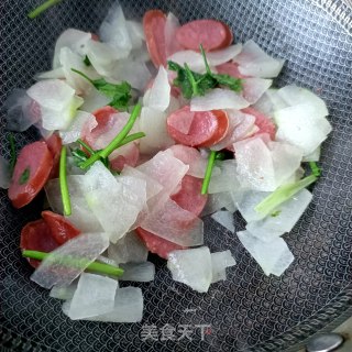 蒜蓉肠炒冬瓜的做法步骤：13