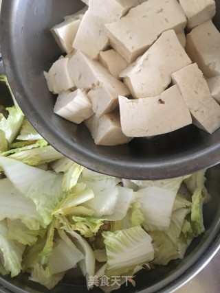肉末豆腐炖白菜的做法步骤：7