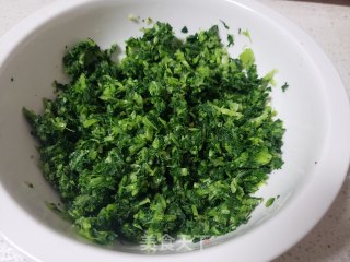 青菜香菇馅饼的做法步骤：2