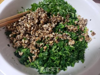 青菜香菇馅饼的做法步骤：6