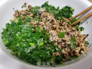 青菜香菇馅饼的做法步骤：7