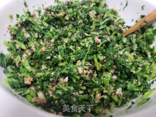 青菜香菇馅饼的做法步骤：8