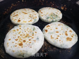 青菜香菇馅饼的做法步骤：15