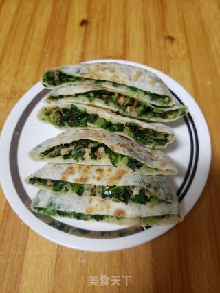 青菜香菇馅饼的做法步骤：17