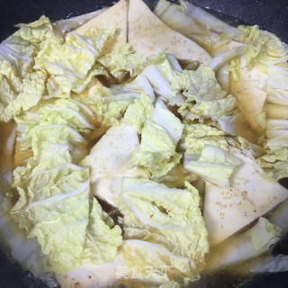 白菜炖豆腐的做法步骤：5