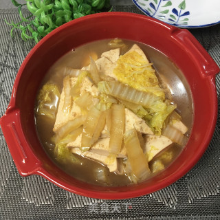 白菜炖豆腐的做法步骤：8