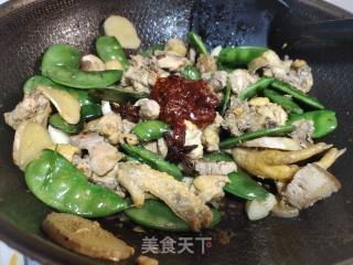 扁豆炒鸡肉的做法步骤：4