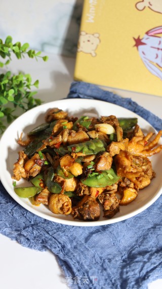 扁豆炒鸡肉的做法步骤：6