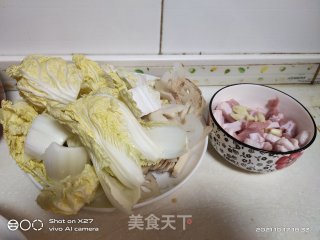 花菜莲藕炒肉片的做法步骤：1