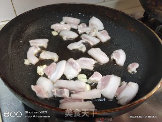 花菜莲藕炒肉片的做法步骤：2