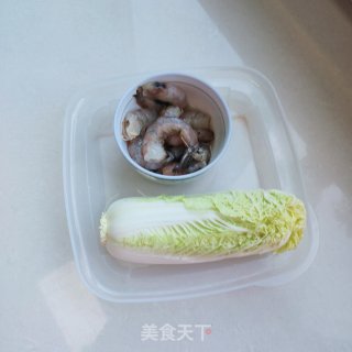 虾仁白菜的做法步骤：1