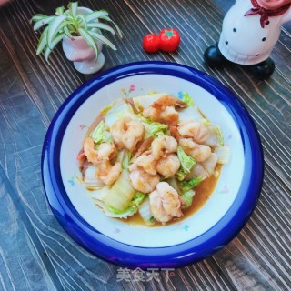虾仁白菜的做法步骤：13