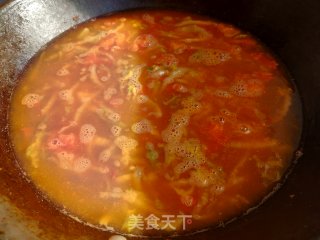 番茄虾仁莜面鱼鱼的做法步骤：13