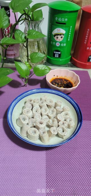 白焯粉肠头的做法步骤：10