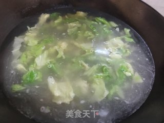 鳞虾粉丝白菜汤的做法步骤：7