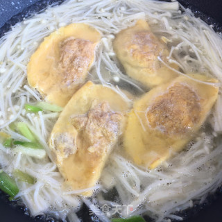 金针菇蛋饺汤的做法步骤：6