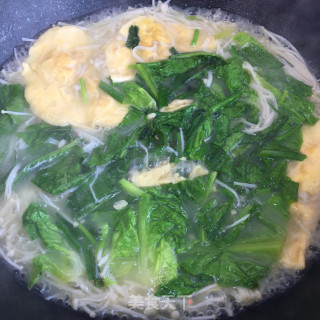 金针菇蛋饺汤的做法步骤：8