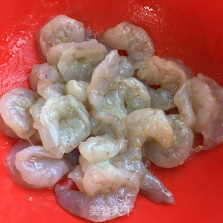 虾仁鸡蛋炒莴笋的做法步骤：3
