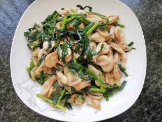韭菜炒白虾的做法步骤：9
