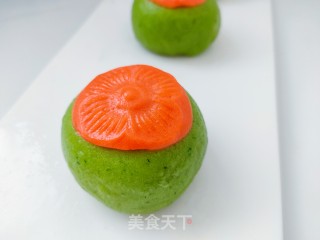 柿子豆沙包的做法步骤：1