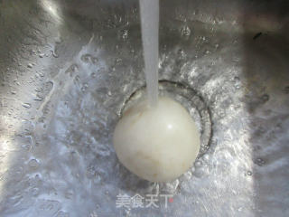 鸭肝炒萝卜的做法步骤：3