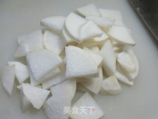鸭肝炒萝卜的做法步骤：4