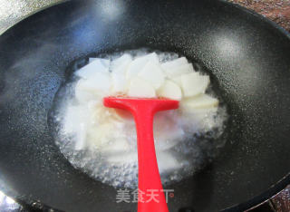 鸭肝炒萝卜的做法步骤：6