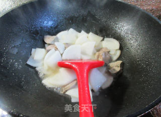 鸭肝炒萝卜的做法步骤：7