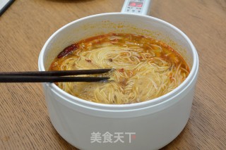 麻辣鸡片面的做法步骤：7
