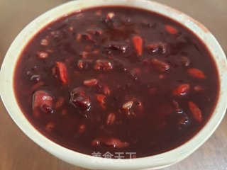 桃仁黑米小麦粥的做法步骤：9