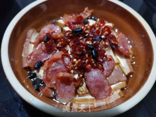 香肠蒸腊香干的做法步骤：5