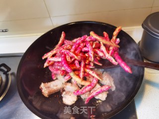 排骨炖黄金勾豆角的做法步骤：10