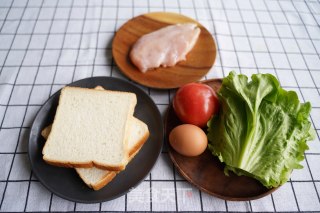 藤椒鸡肉三明治的做法步骤：1