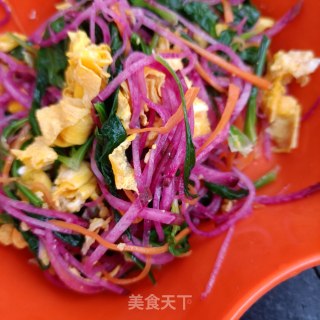 鸡蛋拌彩萝卜的做法步骤：15