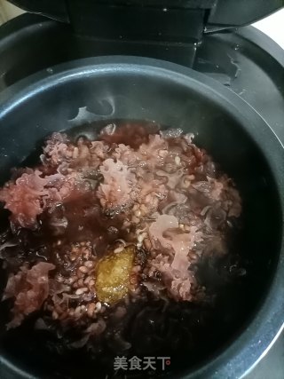 三色糙米炖银耳的做法步骤：7