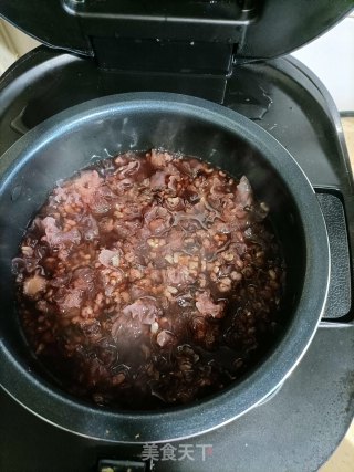 三色糙米炖银耳的做法步骤：8