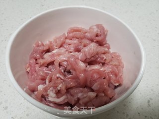 梅豆肉丝卤面的做法步骤：2