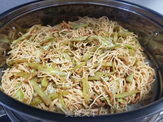 梅豆肉丝卤面的做法步骤：7
