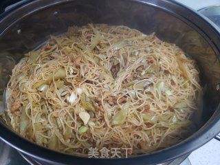 梅豆肉丝卤面的做法步骤：8