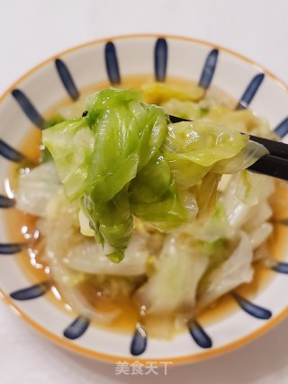 鸡汁蚝油圆生菜的做法步骤：8