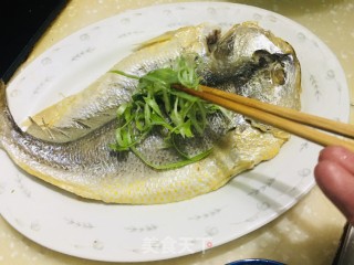 清蒸大黄鱼的做法步骤：6