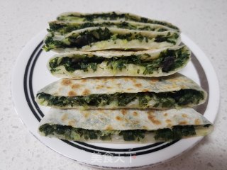 青菜虾皮木耳馅饼的做法步骤：13