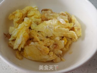 青菜炒鸡蛋的做法步骤：6