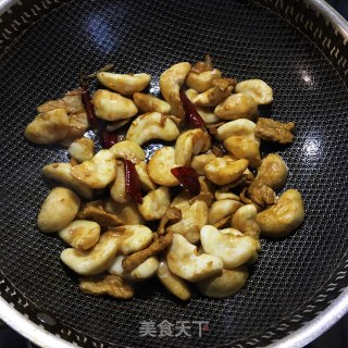 肉片炒菱角的做法步骤：4