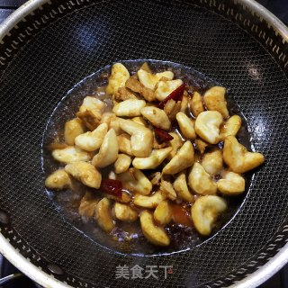 肉片炒菱角的做法步骤：5