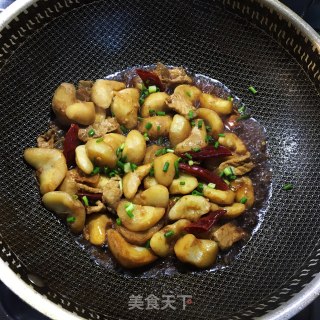 肉片炒菱角的做法步骤：7