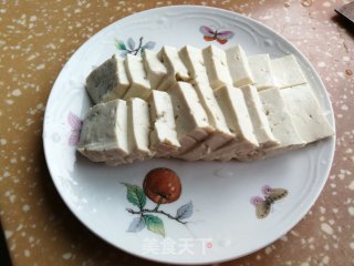 青菜豆腐肉片汤的做法步骤：2