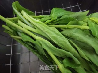 小炒白菜苔的做法步骤：1