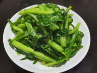 小炒白菜苔的做法步骤：6