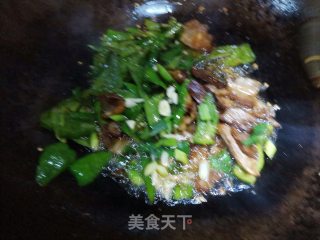 回锅肉炒辣椒的做法步骤：8